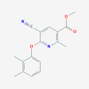 Methyl 5-cyano-6-(2,3-dimethylphenoxy)-2-methylnicotinate图片