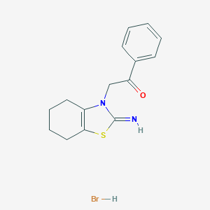 2-[2-Imino-4,5,6,7-tetrahydro-1,3-benzothiazol-3(2H)-yl]-1-phenyl-1-ethanone hydrobromide图片