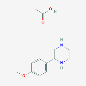 2-(4-Methoxy-phenyl)-piperazine hydrogen acetate图片