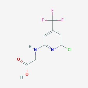 [6-Chloro-4-(trifluoromethyl)pyridin-2-yl]glycine图片