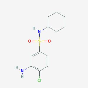 3-Amino-4-chloro-N-cyclohexylbenzenesulfonamide图片