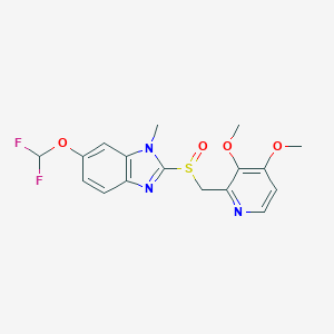 6-(Difluoromethoxy)-2-[[(3,4-dimethoxy-2-pyridinyl)methyl]sulfinyl]-1-methyl-1H-benzimidazole图片