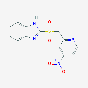 2-[[(3-Methyl-4-nitro-2-pyridinyl)methyl]sulfonyl]-1H-benzimidazole图片