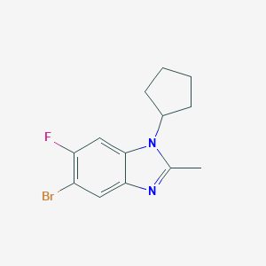 5-Bromo-1-cyclopentyl-6-fluoro-2-methylbenzimidazole图片