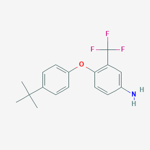 4-[4-(tert-Butyl)phenoxy]-3-(trifluoromethyl)-phenylamine图片