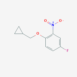 1-(Cyclopropylmethoxy)-4-fluoro-2-nitrobenzeneͼƬ