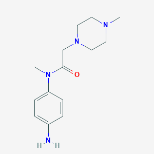 N-(4-氨基苯基)-N,4-二甲基-1-哌嗪乙酰胺图片