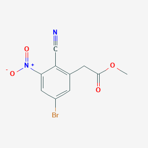 Methyl 5-bromo-2-cyano-3-nitrophenylacetate图片
