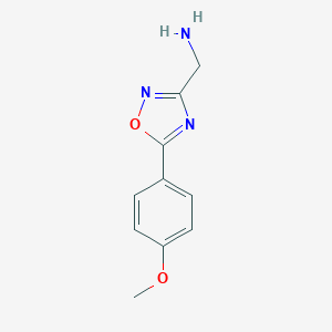 [5-(4-methoxyphenyl)-1,2,4-oxadiazol-3-yl]methylamine图片