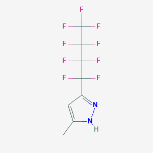5-Methyl-3-(nonafluorobutyl)pyrazole图片