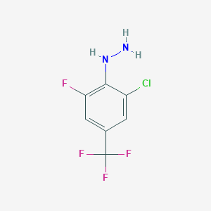 (2-Chloro-6-fluoro-4-(trifluoromethyl)phenyl)hydrazine图片