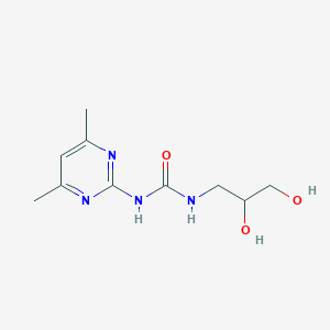 3-(2,3-Dihydroxypropyl)-1-(4,6-dimethylpyrimidin-2-yl)urea图片