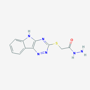 2-(2-(2,3,6-Triazino[5,4-b]indol-3-ylthio)acetylhydrazide图片