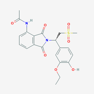 N-[2-[(1S)-1-(3-Ethoxy-4-hydroxyphenyl)-2-(methylsulfonyl)ethyl]-2,3-dihydro-1,3-dioxo-1H-isoindol-4-yl]acetamide图片