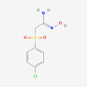 2-[(4-Chlorophenyl)sulfonyl]-N'-hydroxyethanimidamide图片