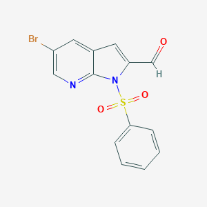 5-Bromo-1-(phenylsulfonyl)-1h-pyrrolo-[2,3-b]pyridine-2-carbaldehyde图片