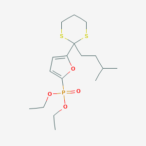 diethyl {5-[2-(3-methylbutyl)-1,3-dithian-2-yl]-2-furyl}phosphonate图片