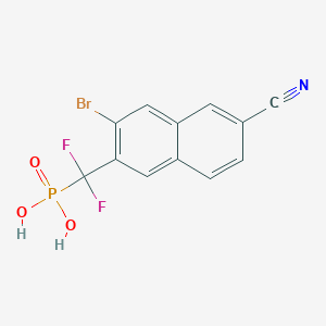 P-[(3-Bromo-6-cyano-2-naphthalenyl)difluoromethyl]-phosphonic Acid图片