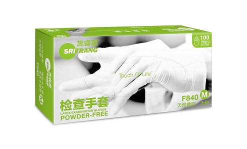 施睿康无粉一次性乳胶手套图片