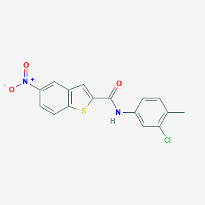 N-(3-Chloro-4-methylphenyl)-5-nitro-1-benzothiophene-2-carboxamide图片