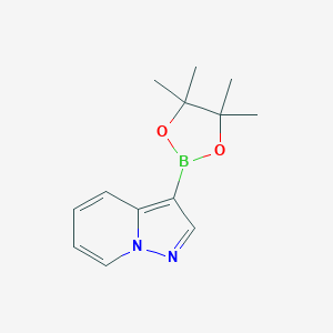 3-(tetramethyl-1,3,2-dioxaborolan-2-yl)pyrazolo[1,5-a]pyridine图片