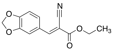 2-氰基-3-(1,3-苯并二恶茂-5-基)丙烯酸乙脂图片