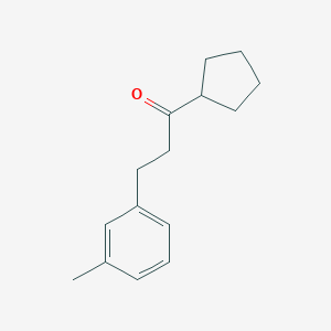 Cyclopentyl 2-(3-methylphenyl)ethyl ketone图片