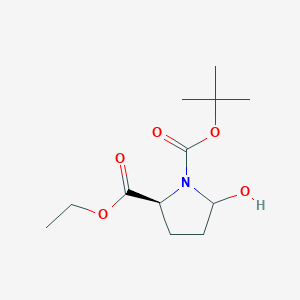 (2S)-1-tert-Butyl 2-ethyl 5-hydroxypyrrolidine-1,2-dicarboxylate图片