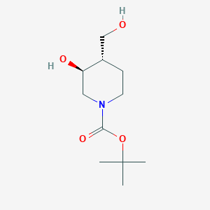 (3S,4S)-tert-Butyl 3-hydroxy-4-(hydroxymethyl)piperidine-1-carboxylate图片