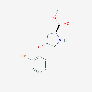 Methyl(2S,4S)-4-(2-bromo-4-methylphenoxy)-2-pyrrolidinecarboxylate图片