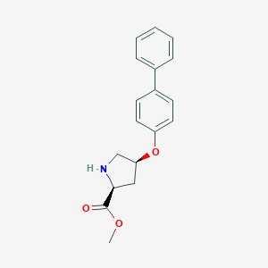 Methyl(2S,4S)-4-([1,1'-biphenyl]-4-yloxy)-2-pyrrolidinecarboxylate图片