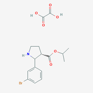 Isopropyl(3S)-2-(3-Bromophenyl)-3-pyrrolidinecarboxylate Oxalate图片