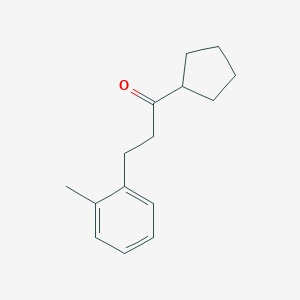 Cyclopentyl 2-(2-methylphenyl)ethyl ketone图片