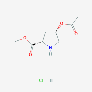 Methyl(2S,4S)-4-(acetyloxy)-2-pyrrolidinecarboxylate Hydrochloride图片