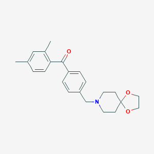 2,4-dimethyl-4'-[8-(1,4-dioxa-8-azaspiro[4,5]decyl)methyl]benzophenone图片