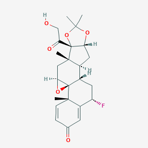 (6α,9β,11β,16α)-9,11-Epoxy-6-fluoro-21-hydroxy-16,17-[(1-methylethylidene)bis(oxy)]pregna-1,4-diene-3,20-dione图片