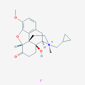(5)-17-(Cyclopropylmethyl)-4,5-epoxy-14-hydroxy-3-methoxy-17-methyl-6-oxomorphinanium IodideͼƬ
