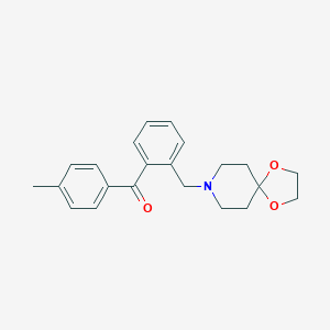 2-[8-(1,4-dioxa-8-azaspiro[4,5]decyl)methyl]-4'-methyl benzophenone图片