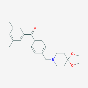 3,5-dimethyl-4'-[8-(1,4-dioxa-8-azaspiro[4,5]decyl)methyl]benzophenone图片