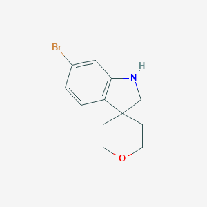 6-Bromo-1,2-dihydrospiro[indole-3,4'-oxane]图片