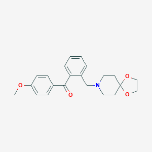 2-[8-(1,4-Dioxa-8-azaspiro[4,5]decyl)methyl]-4'-methoxy benzophenone图片