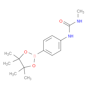 4-(3-甲基脲)苯硼酸频哪酯图片