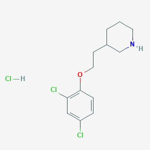 3-[2-(2,4-Dichlorophenoxy)ethyl]piperidinehydrochloride图片