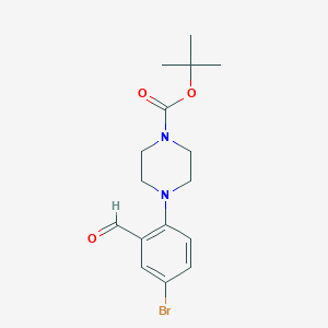 1-Boc-4-(4-溴-2-甲酰苯基)哌啶图片