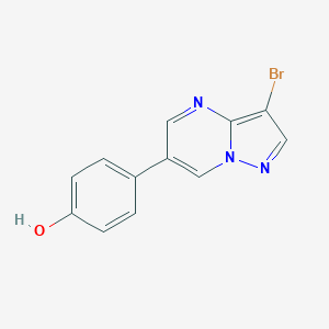 4-(3-溴吡唑并[1,5-A]嘧啶-6-基)苯酚图片