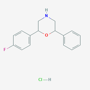 2-(4-Fluorophenyl)-6-phenylmorpholine Hydrochloride图片