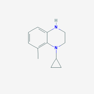 1-cyclopropyl-8-methyl-1,2,3,4-tetrahydroquinoxaline图片