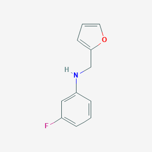 3-fluoro-N-(furan-2-ylmethyl)aniline图片