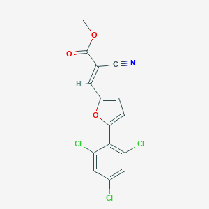 methyl(2E)-2-cyano-3-[5-(2,4,6-trichlorophenyl)furan-2-yl]prop-2-enoate图片