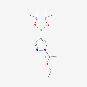 1-(1-乙氧基乙基)-4-吡唑硼酸频哪醇酯图片